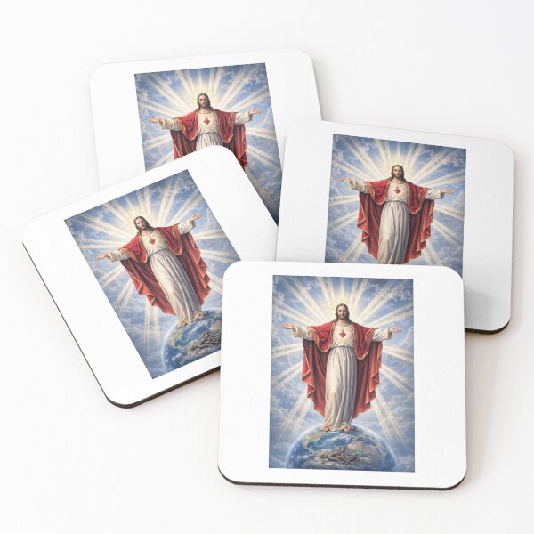 Item preview, Sacred Heart of Jesus Over Earth designed and sold by Sacred Vision Art.