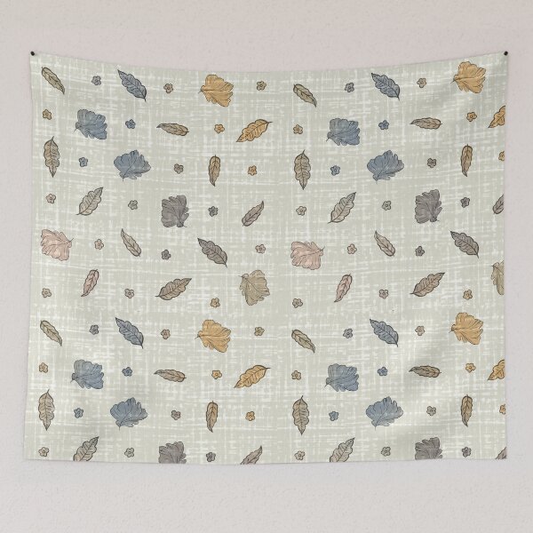 Item preview, Autumn Softness: Leaf Pattern Canvas Texture designed and sold by Nekogobido.
