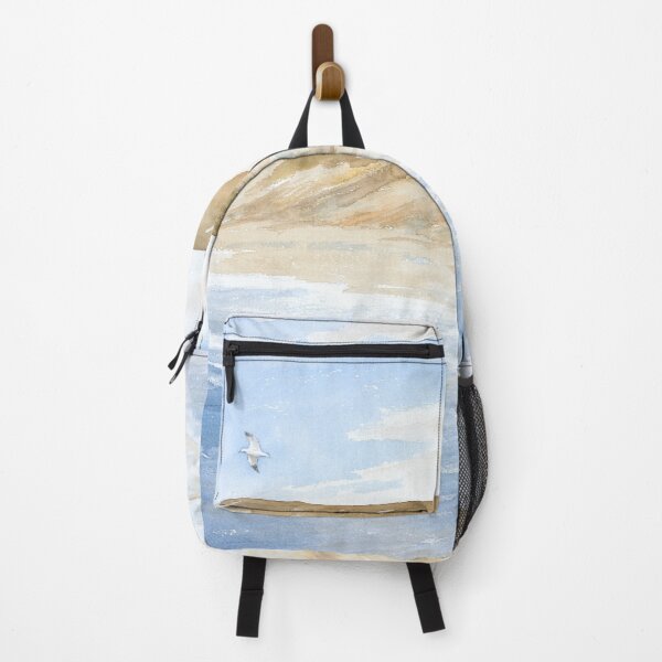 Item preview, Walking along a Dutch beach - watercolor painting designed and sold by Stef Ringoot, cartoons and illustrations.