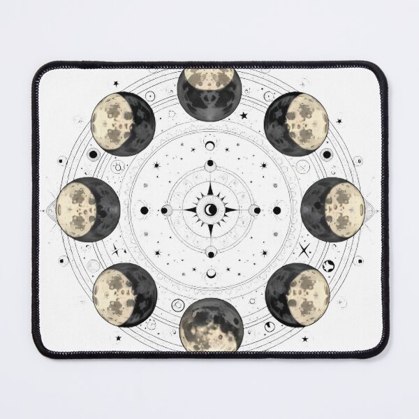 Item preview, Moon Phases Circle - Decorative Lunar Calendar Art designed and sold by pumsquare.