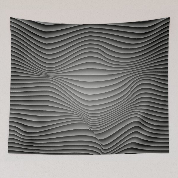 Item preview, Texture of 3D waves, black designed and sold by ZorianArt.
