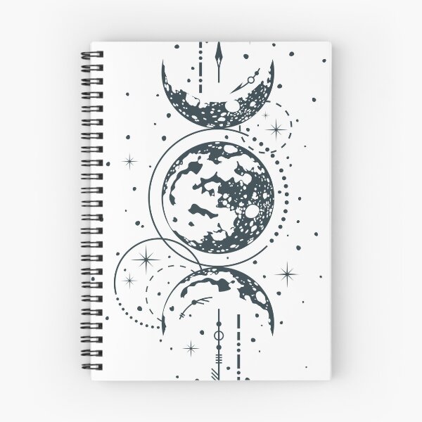 Item preview, Celestial Triple Goddess Moon Phases - Minimalist Sacred Geometry Moon Art designed and sold by lucidfrog.