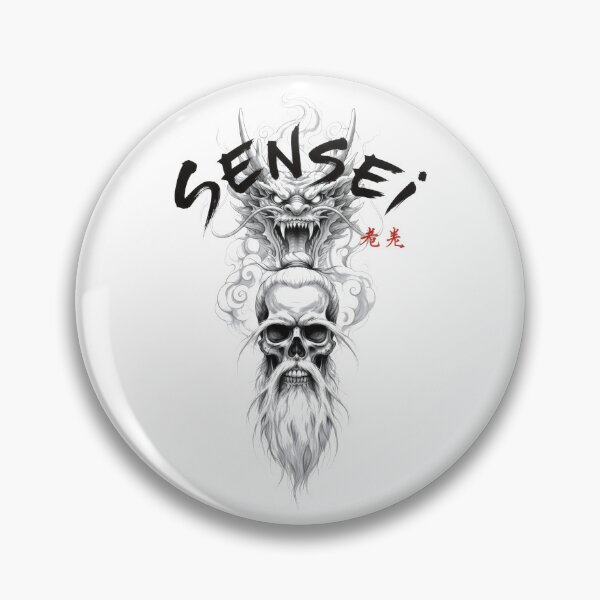 Item preview, Sensei Skull and Dragon head designed and sold by 8FistsofTees.