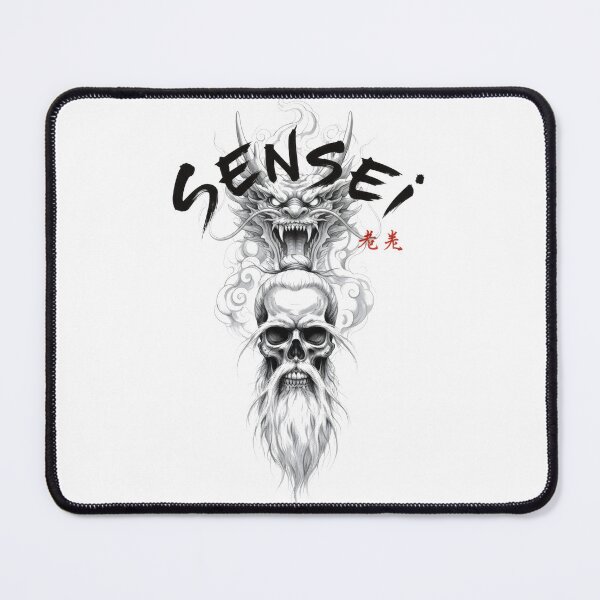 Item preview, Sensei Skull and Dragon head designed and sold by 8FistsofTees.