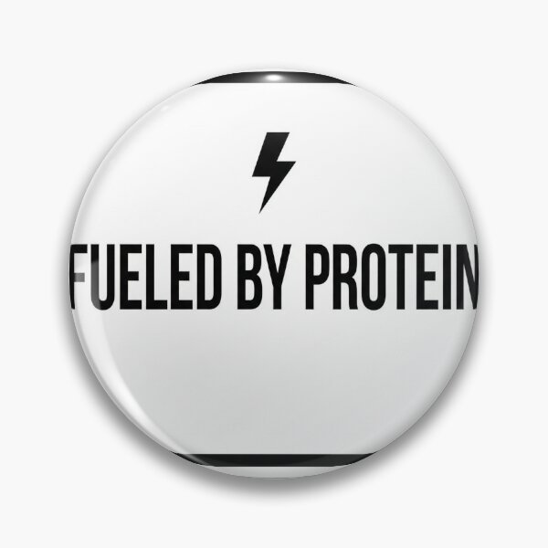 Item preview, Fueled By Protein Minimalist Sticker Gym Nutrition Fitness Humor designed and sold by Bmd4Fitness.