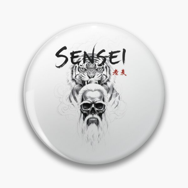 Item preview, Sensei Skull and Tiger designed and sold by 8FistsofTees.