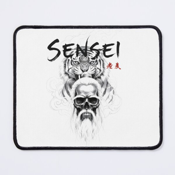 Item preview, Sensei Skull and Tiger designed and sold by 8FistsofTees.