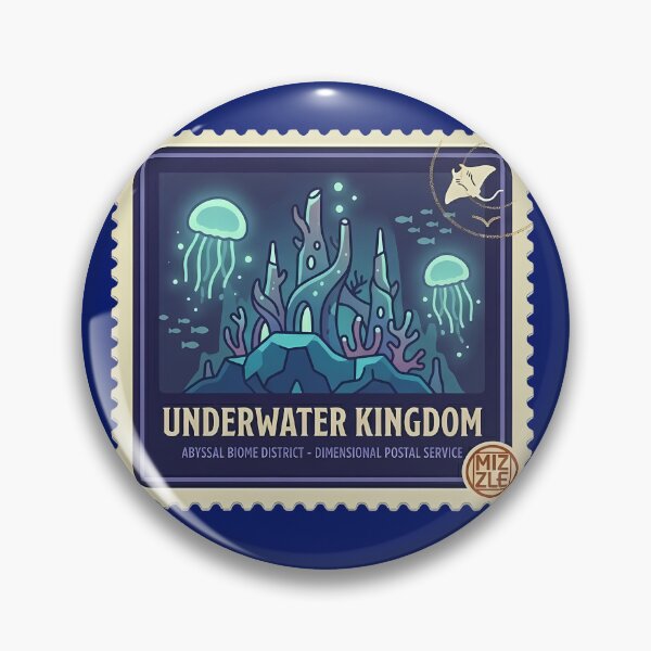 Item preview, Underwater Kingdom Stamp - Abyssal Biome District Anime Sticker Vol 3 designed and sold by StudioMizzle.