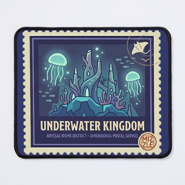 Item preview, Underwater Kingdom Stamp - Abyssal Biome District Anime Sticker Vol 3 designed and sold by StudioMizzle.