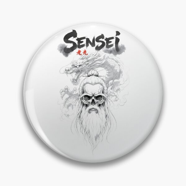 Item preview, Sensei Skull and Dragon designed and sold by 8FistsofTees.