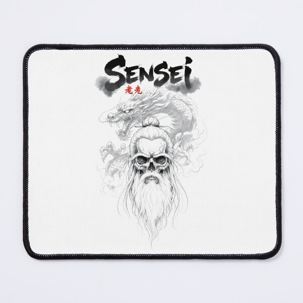 Item preview, Sensei Skull and Dragon designed and sold by 8FistsofTees.