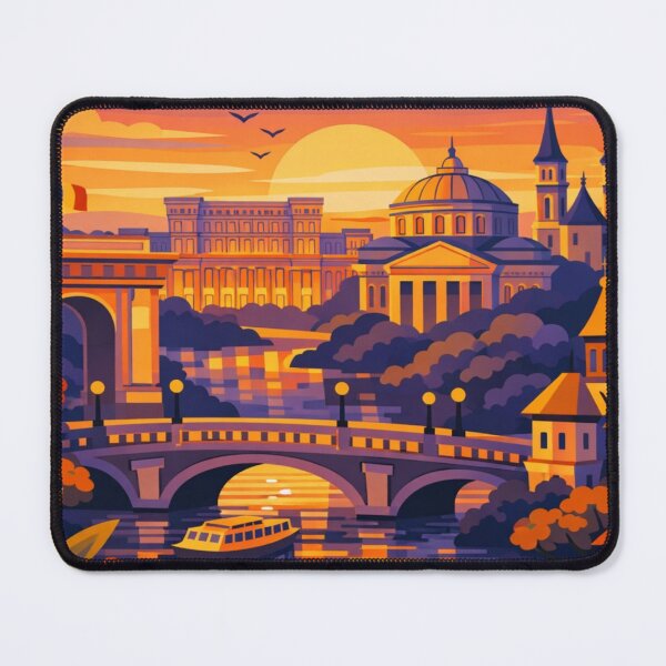 Item preview, Bucharest Romania Travel Poster designed and sold by MatthewHeights.