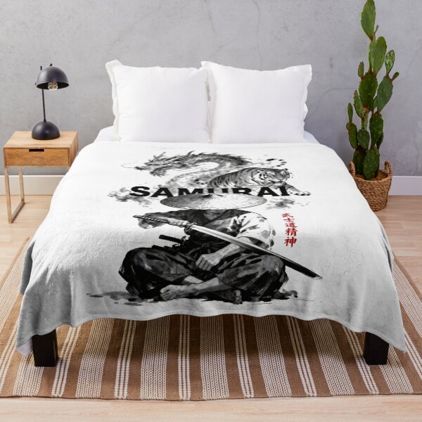 Item preview, Ronin Samurai - Dragon and Tiger Spirit designed and sold by 8FistsofTees.