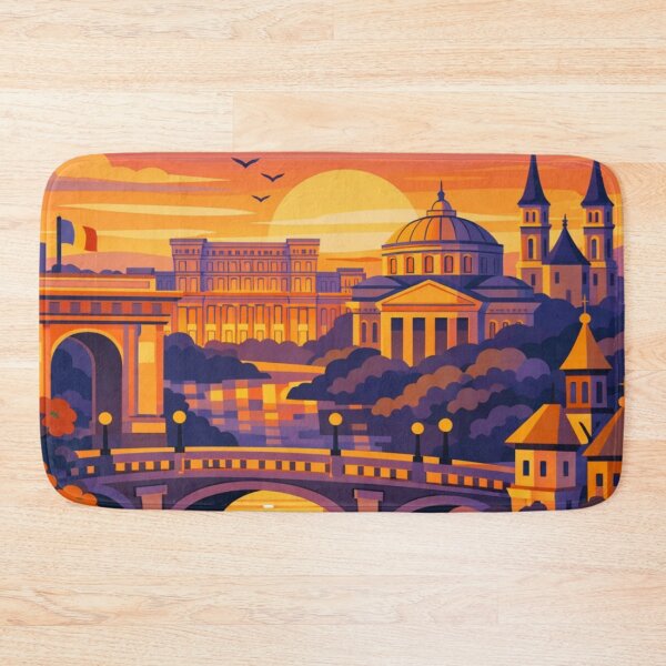 Item preview, Bucharest Romania Travel Poster designed and sold by MatthewHeights.