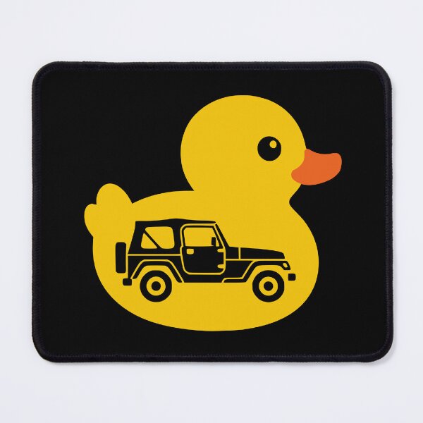 Item preview, Rubber Duck Silhouette with Wrangler TJ Soft Top 4x4 Off-Road Graphic designed and sold by Off-Road-Zone.