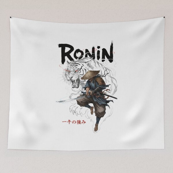 Item preview, Tiger spirit Ronin  - The Masterless Samurai designed and sold by 8FistsofTees.