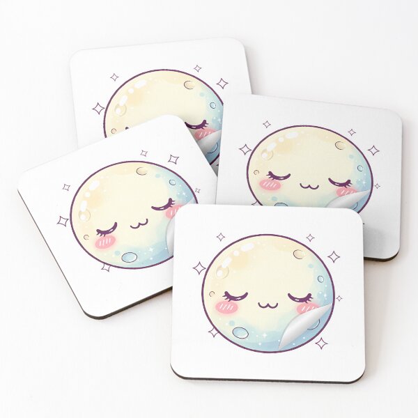 Item preview, Kawaii Sleepy Moon - Lindo y adorable personaje celestial designed and sold by pumsquare.