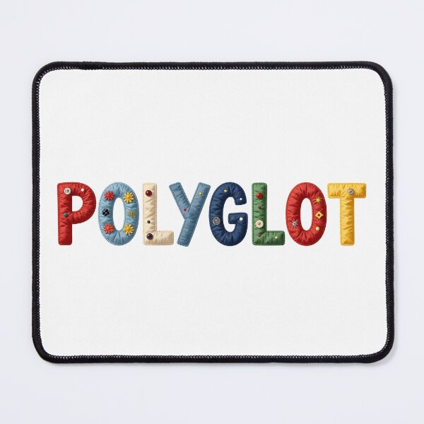 Item preview, POLYGLOT - IN FAUX COLORFUL LETTERING designed and sold by AlexOBrienArt.