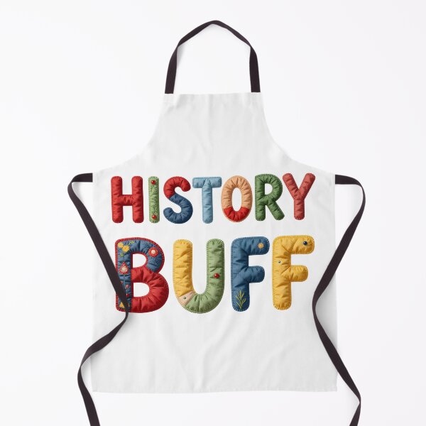 Item preview, HISTORY BUFF - IN COLORFUL FAUX LETTERING designed and sold by AlexOBrienArt.