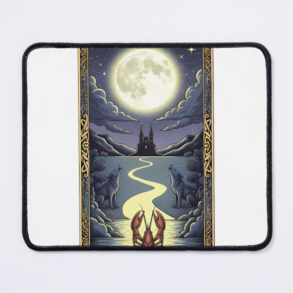 Item preview, The Moon Tarot Card - Mystical Fortune Telling Art designed and sold by pumsquare.