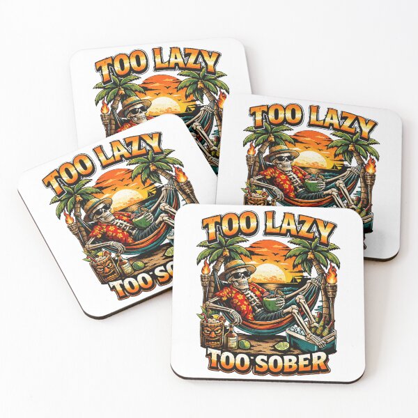 Item preview, Too Lazy Too Sober designed and sold by ttuniques.