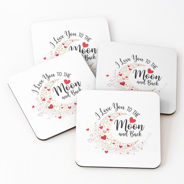Item preview, Love You to The Moon - Romantic Celestial Gift Art designed and sold by pumsquare.