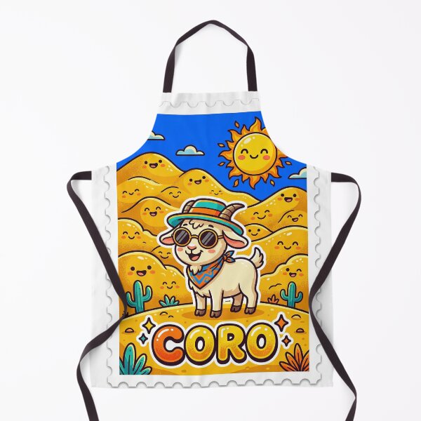 Item preview, Coro Postage Stamp: Sand Dunes and Goats - Cute Design designed and sold by guasacaca-vibes.