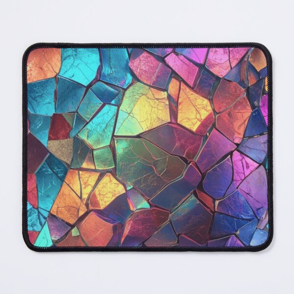 Item preview, Abstract Stained Glass - Vibrant Geometric Pattern designed and sold by Siriusvibes.