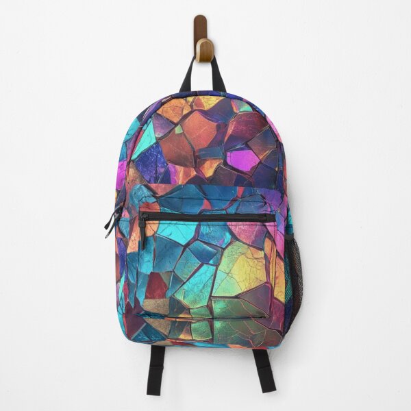 Item preview, Abstract Stained Glass - Vibrant Geometric Pattern designed and sold by Siriusvibes.