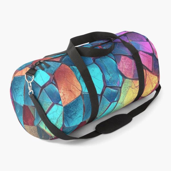 Item preview, Abstract Stained Glass - Vibrant Geometric Pattern designed and sold by Siriusvibes.