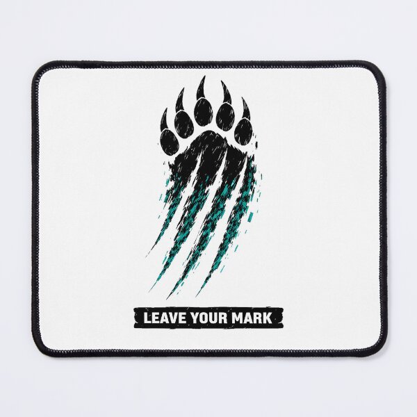Item preview, Leave Your Mark Bear Claw Glitch Motivational designed and sold by etuvibes.