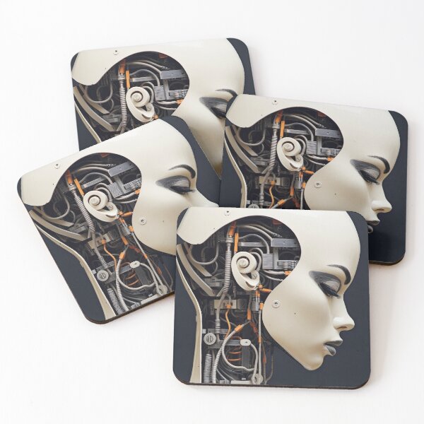 Item preview, Synthetic Mind – Cybernetic Anatomy Portrait designed and sold by PlanetBPop.