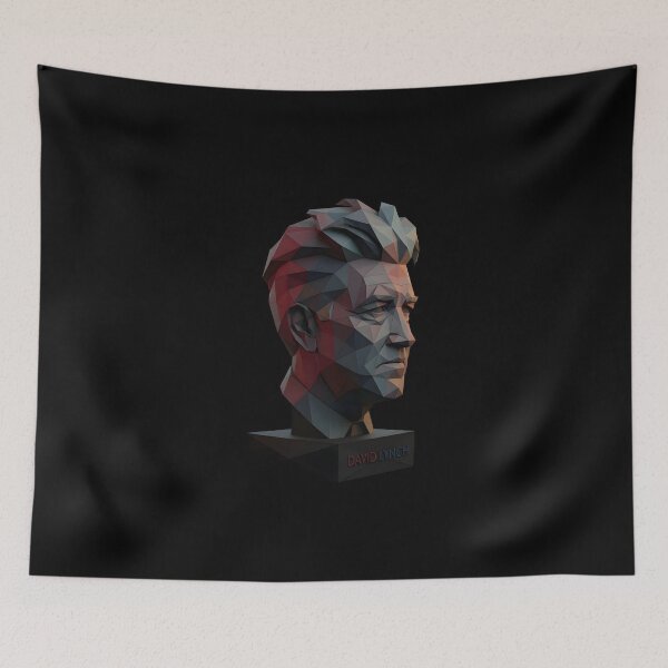 Item preview, David Lynch, low poly bust. designed and sold by marioleo000.
