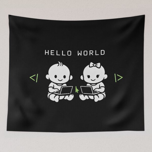 Item preview, Coding Twins Programming Design designed and sold by SplashTastic.