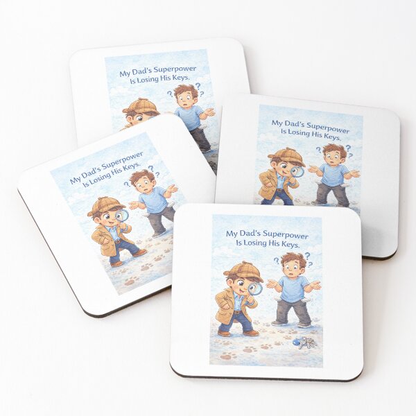 Item preview,  My Dad’s Superpower Is Losing His Keys – Funny Kids Joke Art designed and sold by MimisCornerCo.