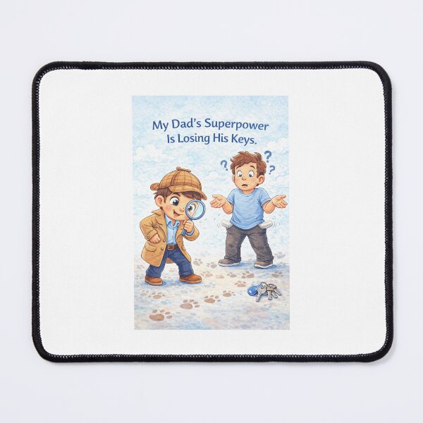 Item preview, My Dad’s Superpower Is Losing His Keys – Funny Kids Joke Art designed and sold by MimisCornerCo.