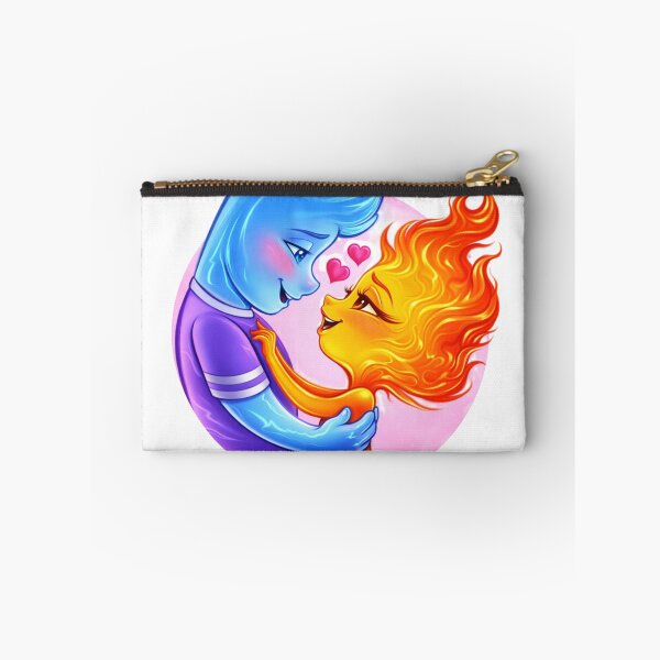Item preview, Elemental Opposites - Romantic Illustration of Fire and Water designed and sold by Skully-Studio.