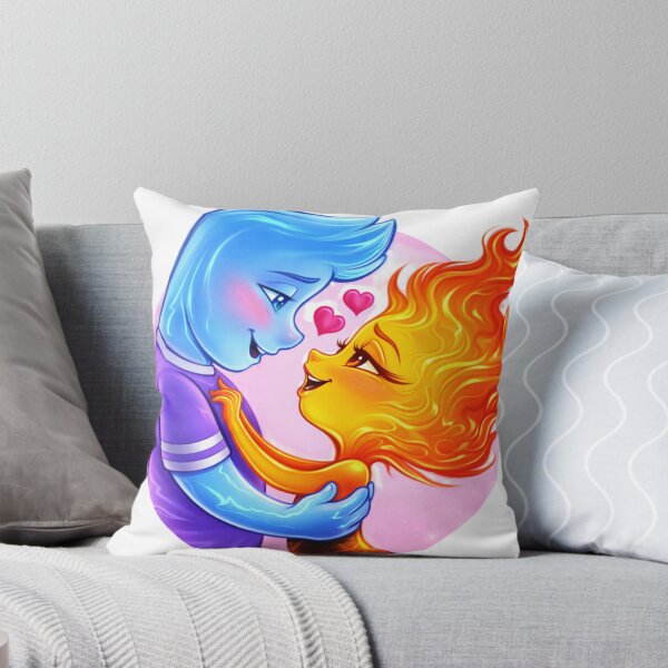 Item preview, Elemental Opposites - Romantic Illustration of Fire and Water designed and sold by Skully-Studio.