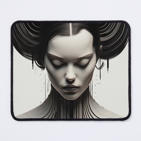 Item preview, Digital Soul – Abstract Cybernetic Portrait designed and sold by PlanetBPop.