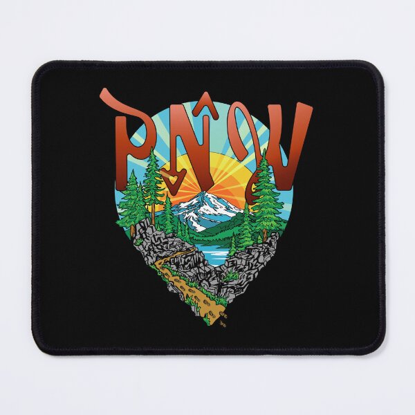 Item preview, PNW Pacific Northwest Mountain Hiking Trail Adventure designed and sold by Urban Muse And Sultry Hues.