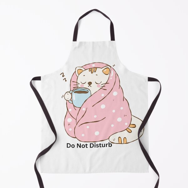 Item preview, Cute Cozy Cat Blanket “Do Not Disturb” Kawaii Sleeping Cat designed and sold by CozyMomDesigns.