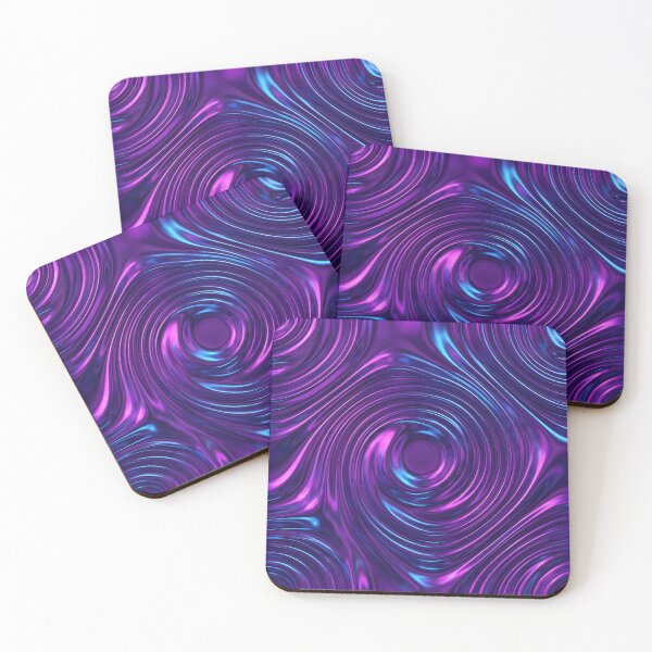 Item preview, Electric Liquid Chrome Purple Tech Noir designed and sold by AURA - Curated Excellence.