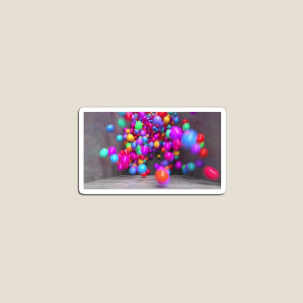Item preview, Colorful balls falling an bouncing down designed and sold by Kari's shop.