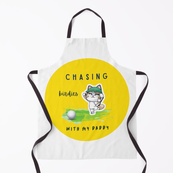Item preview, Cute Kitten Chasing Birdies. Daddy's Little Golf Buddy, Cute Toddler, Cute Baby. designed and sold by ShrimpAndGrits.
