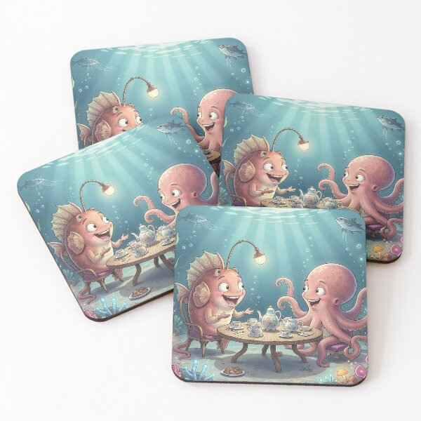 Item preview, Underwater Tea Party designed and sold by Serene Strokes Art.