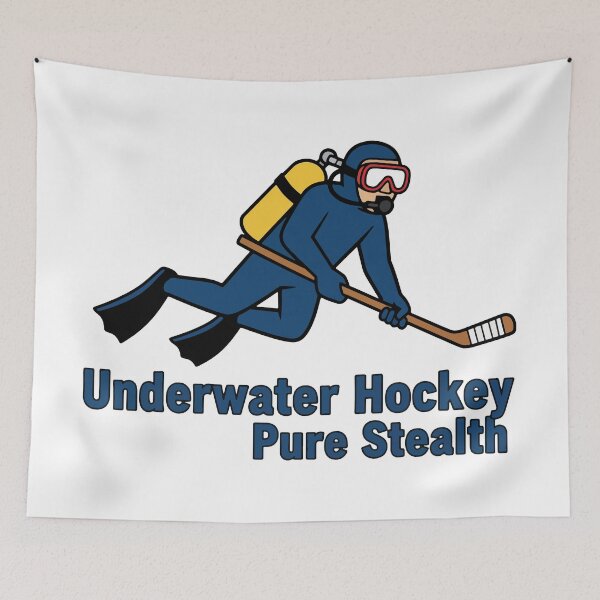 Item preview, Underwater Hockey Pure Stealth designed and sold by mergmart.