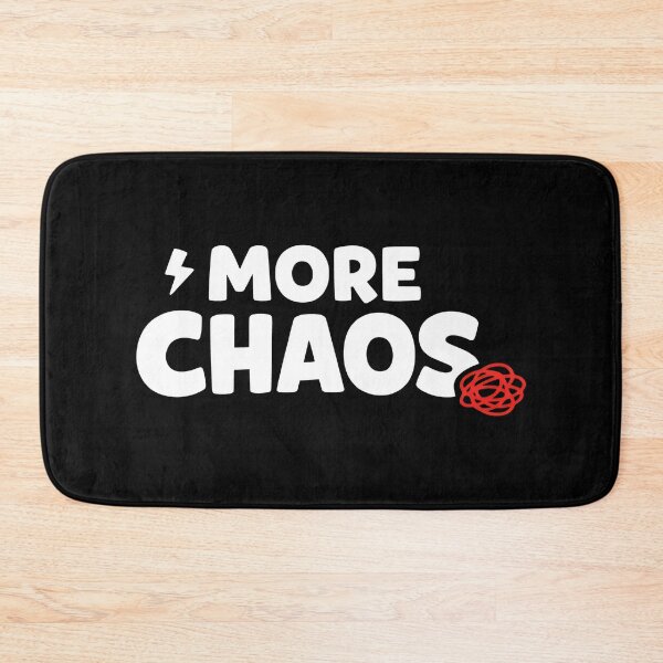 Item preview, More Chaos Funny Sayings Minimalist Typography designed and sold by SplashTastic.