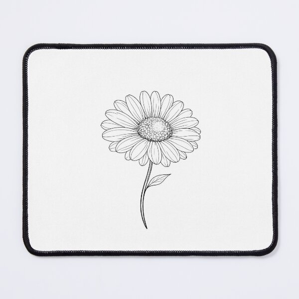 Item preview, Bright Daisy Bloom – Modern Painterly Botanical Illustration Line art designed and sold by SoftMuse Designs.