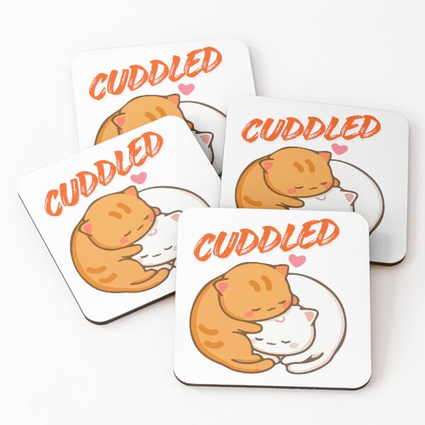 Item preview, Cuddled Series Cute Romantic Cats Sleeping designed and sold by Homyar.