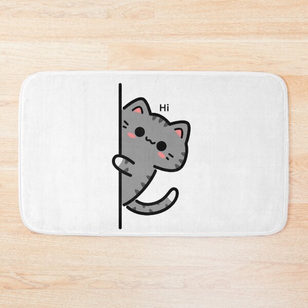 Item preview, Cute Peeking Cat Kawaii Side Peek Kitty Design designed and sold by CozyMomDesigns.